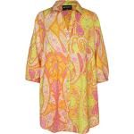 Gelbe Print Hot Stuff Frühlingskleider aus Baumwolle für Damen Größe L 