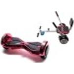 Hoverboard Go-Kart Pack, Smart Balance Transformers ElectroPink, 8 INCH, Dual Motors 36V, 700Wat, Bluetooth Speakers, LED Light Smart Balance Color: Pink, Maximum Speed: Up to 18 km/h, Maximum Weight: Up to 90 kg, Ingress Protection: IP54, Maximum Clim…