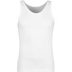 Weiße Klassische Ärmellose Huber Herrenunterhemden aus Baumwolle Größe XL 