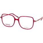 Rote HUGO BOSS BOSS Quadratische Damenbrillen aus Kunststoff 