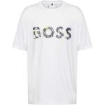 Reduzierte Weiße Business Kurzärmelige HUGO BOSS BOSS T-Shirts aus Baumwolle für Herren Größe M 
