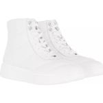 Weiße HUGO BOSS BOSS Hohe Sneaker aus Leder für Damen Größe 40 