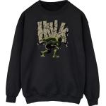 Hulk, Herren, Pullover, Sweatshirt, Schwarz, (XL)