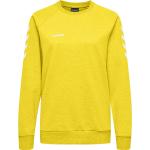 Gelbe Print Hummel Go Frühlingsmode aus Baumwolle für Damen Größe XL 