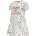Beige Print Kurzärmelige Hummel Kinderkleider aus Jersey für Babys Größe 68 
