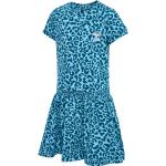 Blaue Kurzärmelige Hummel Kindersommerkleider aus Jersey für Mädchen Größe 152 