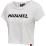 Beige Hummel Legacy Cropped Shirts für Damen Größe L 