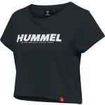 Schwarze Langärmelige Hummel Legacy Cropped Shirts für Damen Größe L 