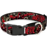 Hundehalsband Martingale Daredevil Action Posen Comic Panels Grau Rot 40,6 bis 58,1 cm breit