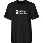 Schwarze Kurzärmelige Hellweg Druckerei Bio T-Shirts aus Baumwolle für Herren Größe XL Große Größen zu Weihnachten 