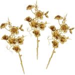 Reduzierte Goldene Kunstblumen 3 Teile 