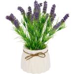 Lavendelfarbene Kunstpflanzen & Textilpflanzen aus Keramik 