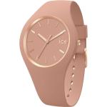 Pinke 10 Bar wasserdichte Wasserdichte Ice Watch Armbanduhren aus Silikon mit Mineralglas-Uhrenglas mit Armband 