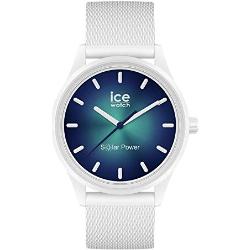 Ice-Watch - ICE solar power Abyss - Weiße Herren/Unisexuhr mit Silikonarmband - 019028 (Medium)