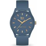 Blaue 5 Bar wasserdichte Wasserdichte Ice Watch Armbanduhren aus Kunststoff mit Armband 