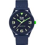 Blaue Ice Watch Solar Herrenarmbanduhren aus Kunststoff 