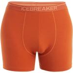 Rote Icebreaker Anatomica Herrenboxershorts aus Wolle Größe L 