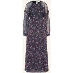 Reduzierte Dunkelblaue ICHI Maxi Maxikleider & lange Kleider aus Baumwolle für Damen Größe M 