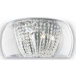 Silberne Ideal Lux Audi-61 Wandleuchten & Wandlampen aus Glas 