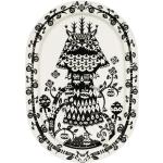 Schwarze Iittala Taika Ovale Teller aus Glas spülmaschinenfest 