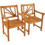 Nachhaltige Gartenstühle aus Holz winterfest 2 Teile 