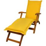 Gelbe Deckchairs mit Kissen 