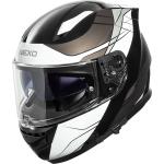 Reduzierte Silberne NEXO Helme Integralhelme aus Fiberglas 60 cm für Brillenträger geeignet 