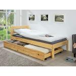 Reduzierte Interlink Bettkästen aus Massivholz ausziehbar 