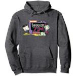 Invader Zim Logo With Gir And Dib Pullover Hoodie