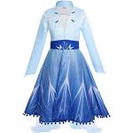 Blaue Die Eiskönigin - Völlig unverfroren | Frozen Elsa V-Ausschnitt Kindermäntel für Mädchen 