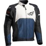 Ixon Allroad Motorrad Textiljacke, schwarz-weiss-blau, Größe M
