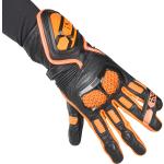 Schwarze IXS Herrensporthandschuhe Orangen aus Leder Größe XL 