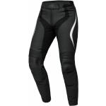 Schwarze Atmungsaktive IXS Motorradhosen aus Rindsleder für Damen Größe XS 