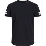Reduzierte Schwarze Kurzärmelige Jack & Jones Rundhals-Auschnitt T-Shirts aus Baumwolle maschinenwaschbar für Herren Größe M 