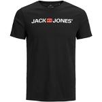 Reduzierte Schwarze Kurzärmelige Jack & Jones Rundhals-Auschnitt T-Shirts aus Jersey für Herren Größe XS 