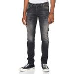 Reduzierte Schwarze Business Ärmellose Jack & Jones Slim Jeans aus Denim für Herren Weite 32, Länge 32 