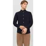 Reduzierte Blaue Langärmelige Jack & Jones Langarmhemden aus Cord für Herren Größe XS 
