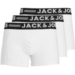 Weiße Jack & Jones Herrenslips aus Elastan maschinenwaschbar Größe XL 