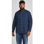 Reduzierte Blaue Langärmelige Jack & Jones Langarmhemden für Herren Größe 4 XL Große Größen 