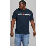 Reduzierte Blaue Jack & Jones T-Shirts aus Baumwolle für Herren Größe 4 XL Große Größen 