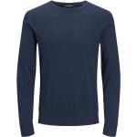 Blaue Jack & Jones Rundhals-Auschnitt Rundhals-Pullover für Herren Größe XL 