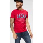 Rote Jack & Jones T-Shirts für Herren Größe M 
