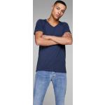 Reduzierte Blaue Jack & Jones V-Ausschnitt V-Shirts für Herren Größe XL 