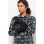 Schwarze Jack Wolfskin Fingerhandschuhe aus Fleece für Damen Größe M 