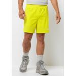 Gelbe Jack Wolfskin Stretch-Shorts aus Jersey für Herren Größe XL 