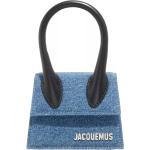 Reduzierte Blaue Jacquemus Damenumhängetaschen aus Leder 
