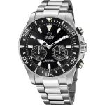 Silberne Jaguar Watches Armbanduhren mit Chronograph-Zifferblatt 