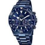 Blaue Jaguar Watches Herrenarmbanduhren mit Chronograph-Zifferblatt mit Wechselband 
