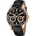 Schwarze Jaguar Watches Herrenarmbanduhren mit Chronograph-Zifferblatt mit Wechselband 