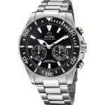 Schwarze Schweizer Jaguar Watches Quarz Herrenarmbanduhren mit Chronograph-Zifferblatt mit Datumsanzeige mit Schrittzähler mit Saphirglas-Uhrenglas 